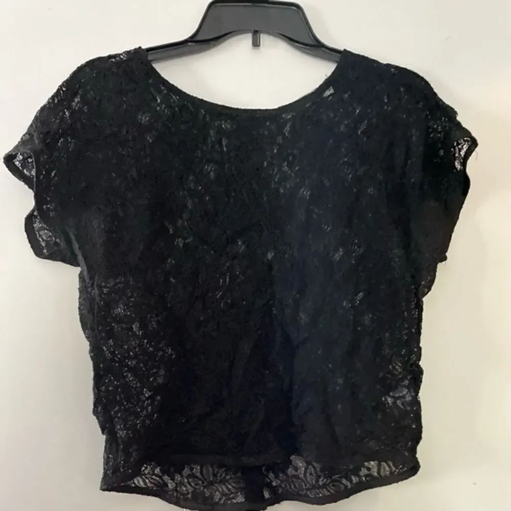Black Lace Crop Top by Chloe K size XS